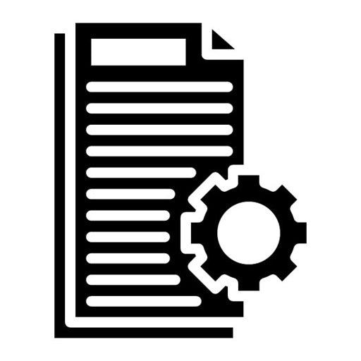 Documents Management Glyph Icon | Human Resource