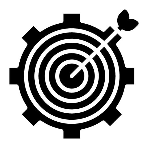Goals Management Glyph Icon | Human Resource