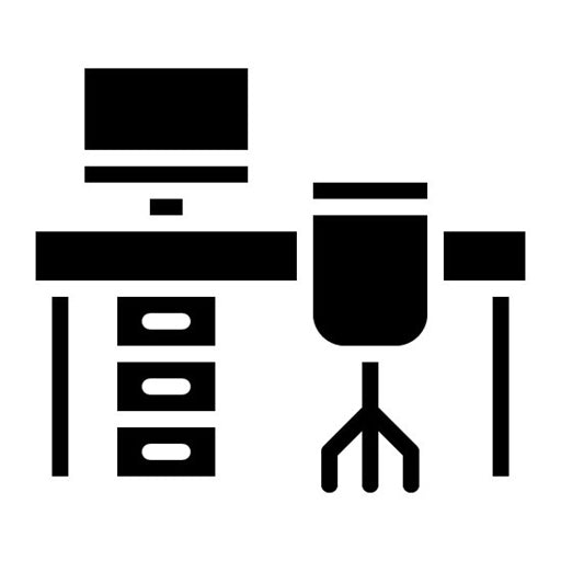 Workplace Glyph Icon