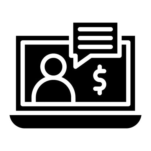 Business Chat Glyph Icon