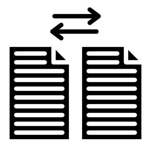 File Exchange Glyph Icon