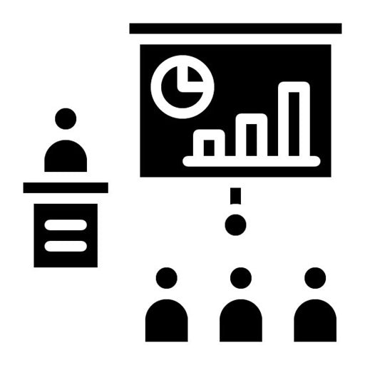 Seminar Glyph Icon | Product Management