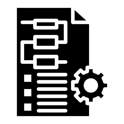 Stages Processing Glyph Icon