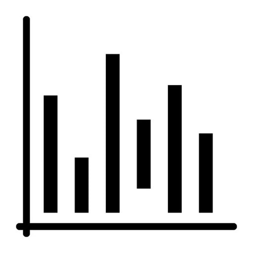Waterfall Chart Glyph Icon