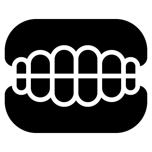 Dentures Glyph Icon