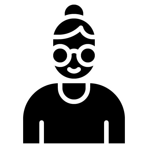Grandmother Glyph Icon | Nursing Home