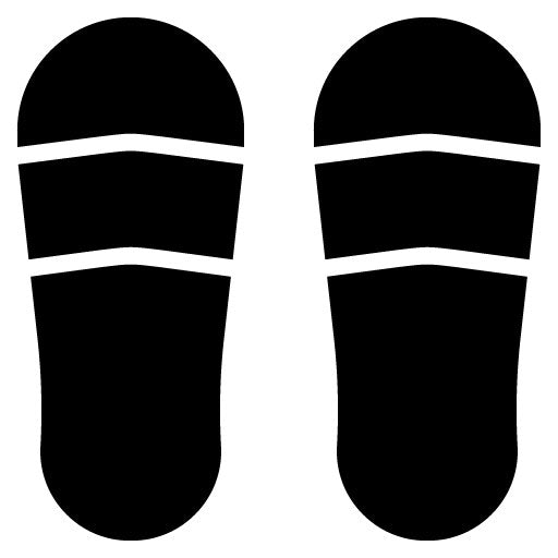 Slippers Glyph Icon | Nursing Home
