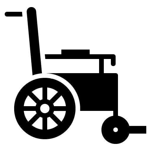 Wheelchair Glyph Icon | Nursing Home