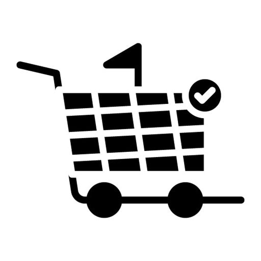 Cart Completed Glyph Icon