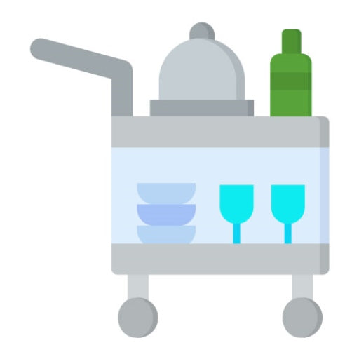 Serving Cart Flat Icon