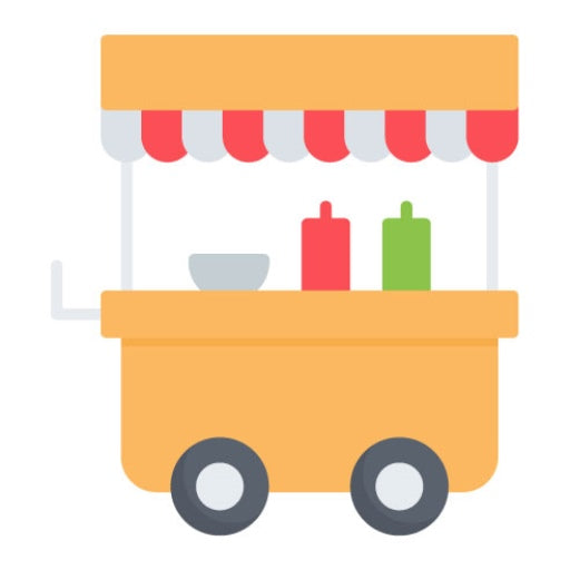 Food Cart Flat Icon