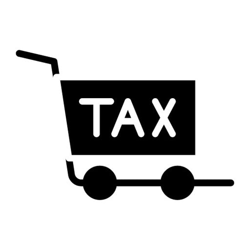Cart Tax Glyph Icon