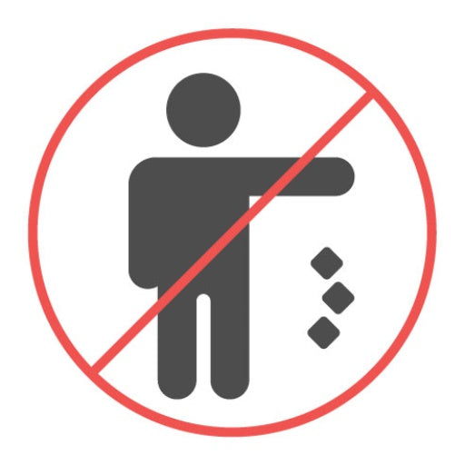 No Littering Flat Icon