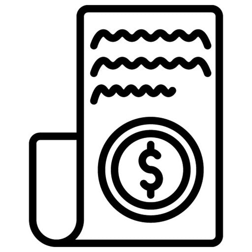 Receipt Icon | Ecommerce Store
