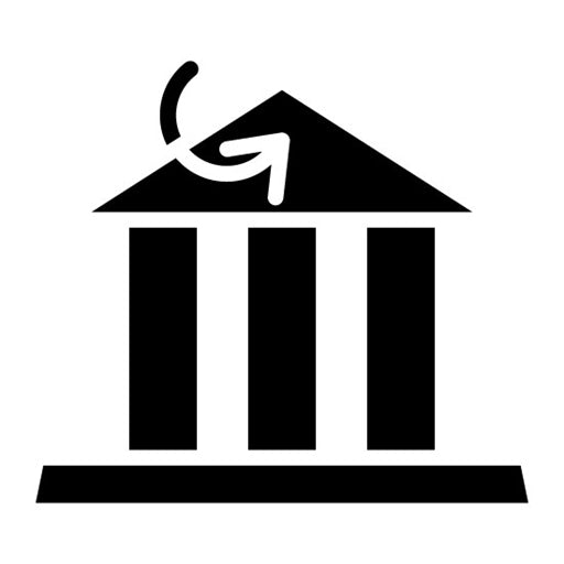 Bank Transfer Glyph Icon
