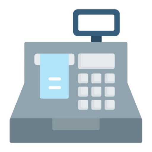 Market Cashier Machine Flat Icon