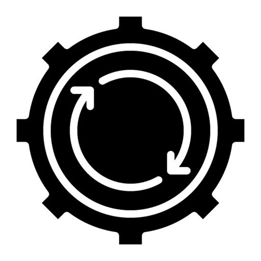 Synchronized Progress Glyph Icon