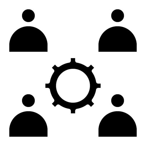 Teamwork Glyph Icon | Teamwork
