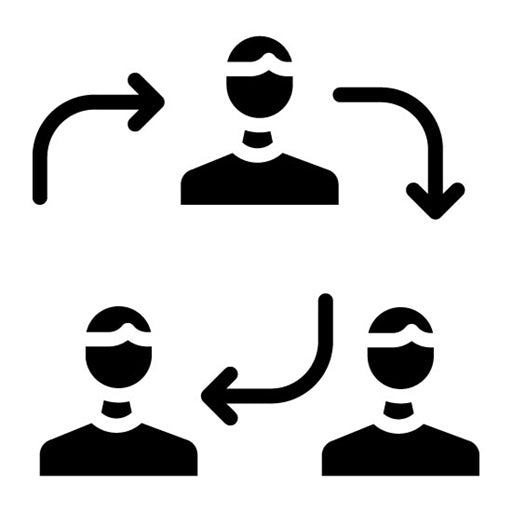 Collaboration Glyph Icon | Core Values