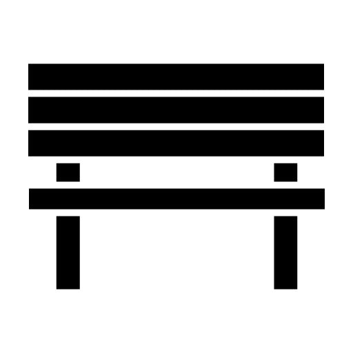 Bench Glyph Icon | Street Market