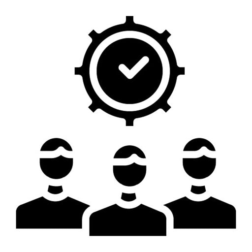 Teamwork Glyph Icon | Core Values
