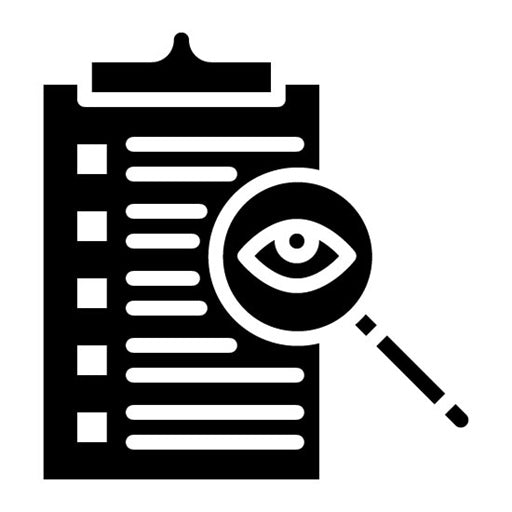Transparency Glyph Icon | Core Values