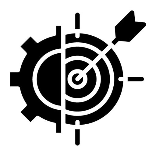 Goal Setting Glyph Icon | Personal Growth