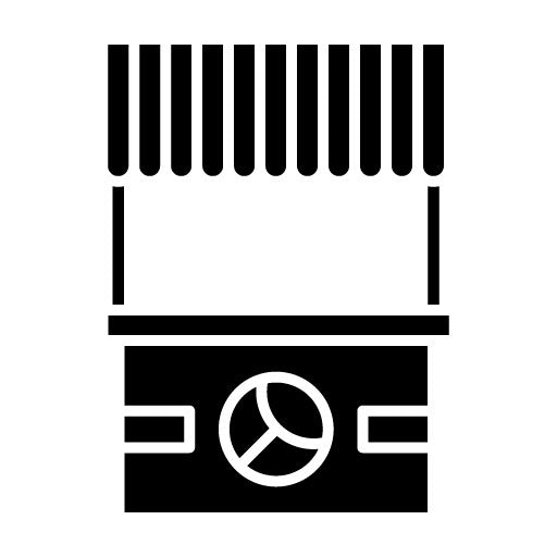 Booth Glyph Icon | Street Market
