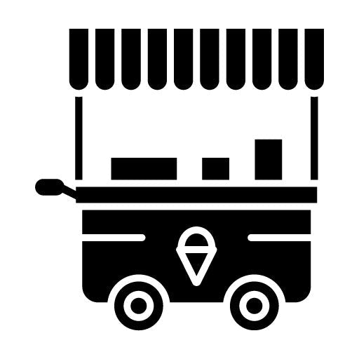 Icecream Cart Glyph Icon
