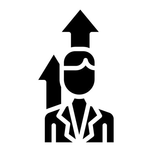 Self Improvement Glyph Icon