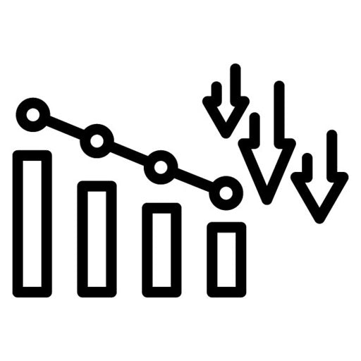 Burn Down Chart Icon