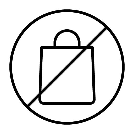 No Plastic Bags Icon