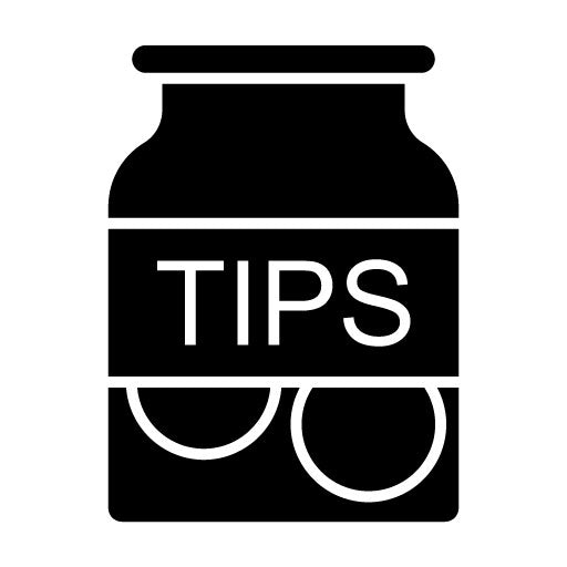 Tips Jar Glyph Icon