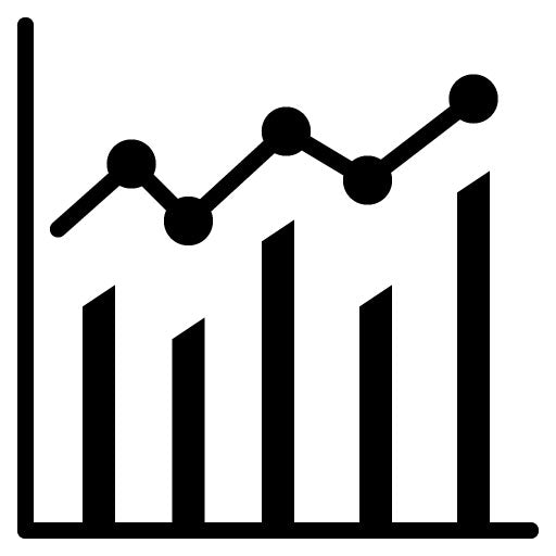 Bar Chart Glyph Icon