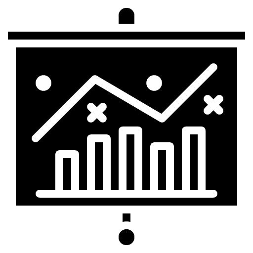 Business Strategy Glyph Icon | Business Performance