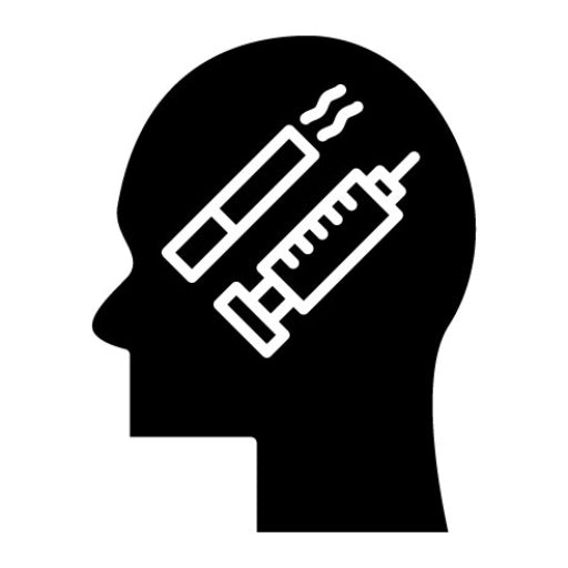 Addiction Glyph Icon | Mental Health