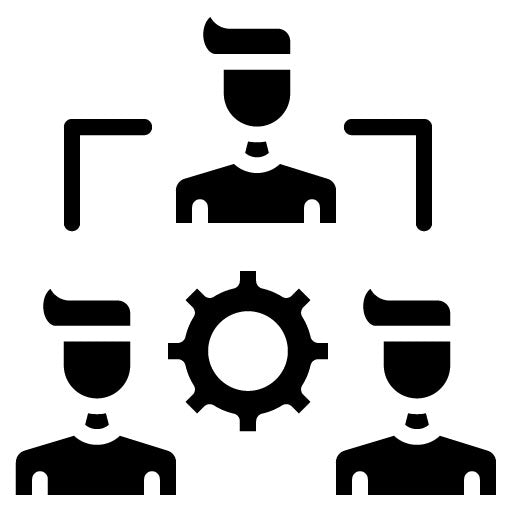 Team Collaboration Glyph Icon | Business Performance