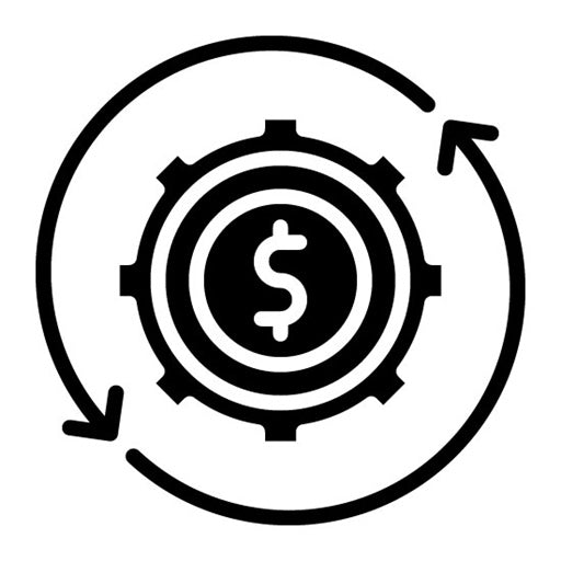 Cost Optimization Glyph Icon