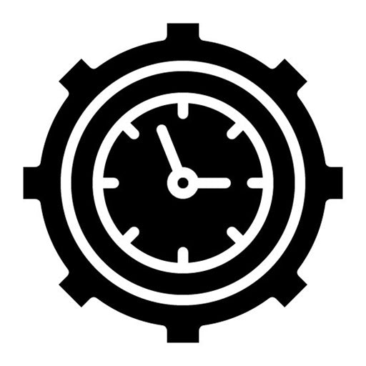 Efficiency Glyph Icon | Mass Production