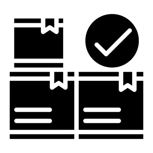 Finished Goods Glyph Icon | Mass Production