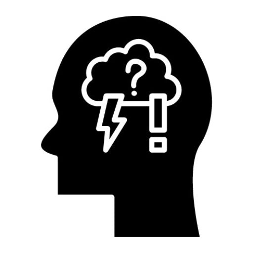 Anxiety Glyph Icon | Mental Health