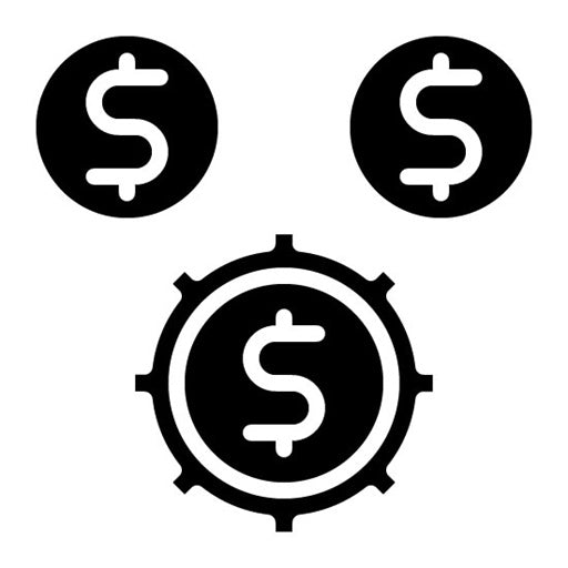 Manufacturing Cost Glyph Icon