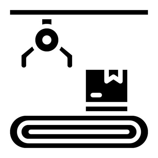 Mass Production Glyph Icon | Mass Production