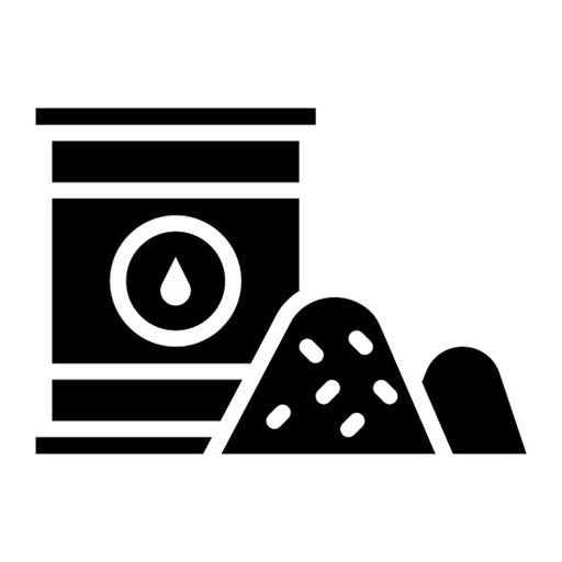 Raw Materials Glyph Icon | Mass Production