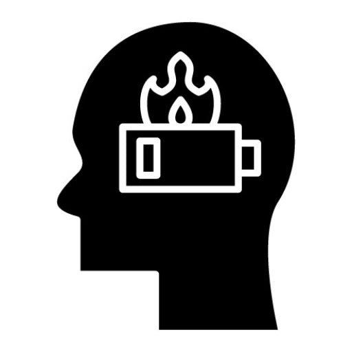 Burnout Glyph Icon | Mental Health