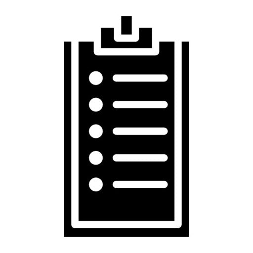Task List Glyph Icon
