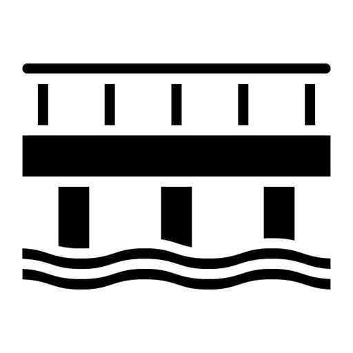 Public Bridge Glyph Icon