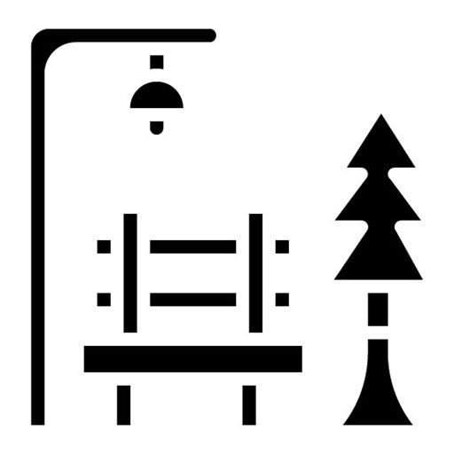 Public Park Glyph Icon