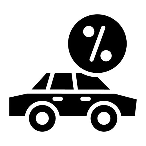 Auto Loan Glyph Icon