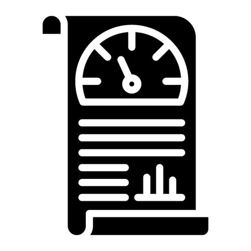 Credit Report Glyph Icon | Loan
